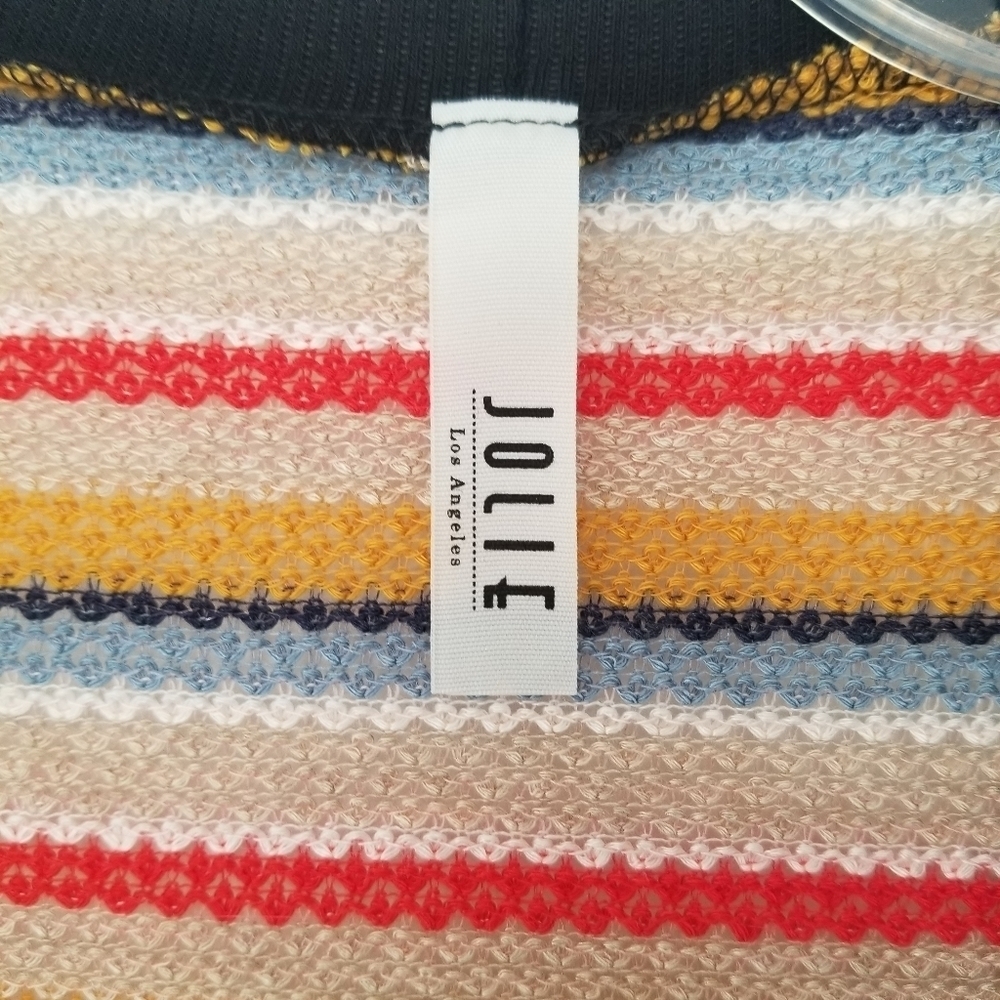 Long line Tunic Cardigan Neutrals with BlackTrim - Picture 5 of 5